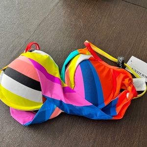 La Blanca wrap twist bathing suit top